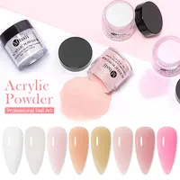 Mtssii Acrylic Powder Liquid Crystal Powder White Clear Pink For Nail Extension Nail Carving Without UV Lamp Nail Art Design 1