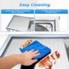 47.24x 17.72inch Stainless Steel Sink with Shelf Freestanding Commercial Restaurant Kitchen Sink Double Bowl with Tap&Drainboard 6