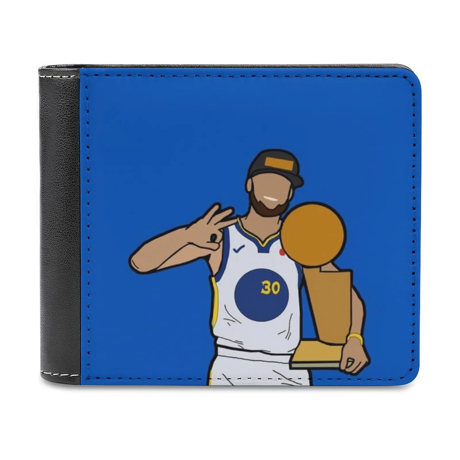 

Кожаный бумажник со стильным карри и брызгами