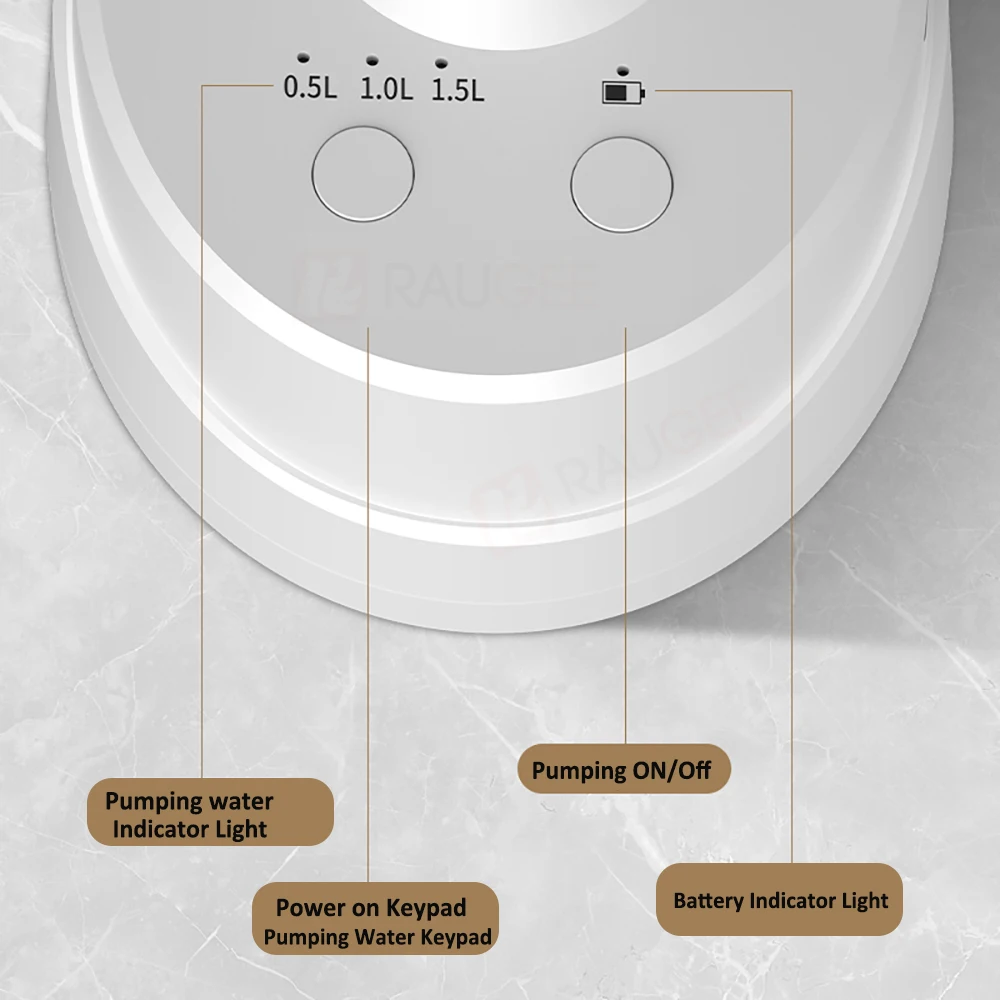 Distributeur d'eau électrique automatique, pompe à gallons d'eau, distributeur d'eau de bureau, pompe à bouteille d'eau potable aste, 19 litres