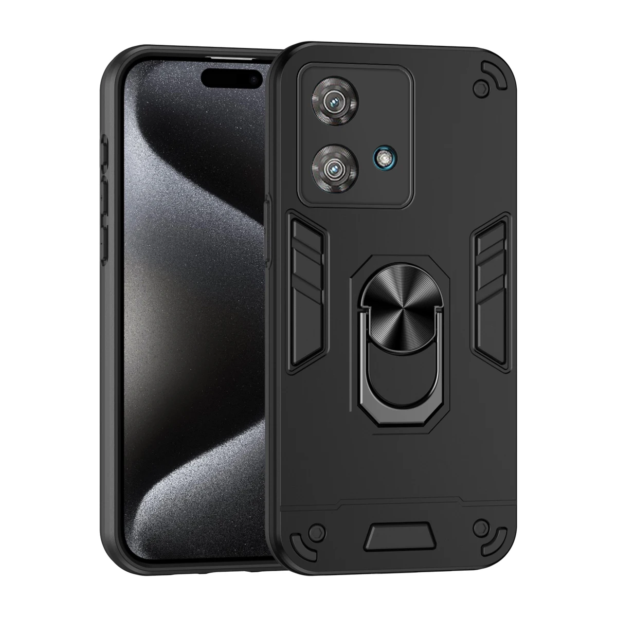 Magnetic Phone Holder Case for MOTOROLA Moto Edge 40 30 Pro Neo Fusion Cases Luxury Protect Bumper Back Cover — view 4
