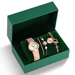 2023 New WEELUCKS Watch K1001 Fashion Women's Watches Set Exquisite Jewelry Gift 3ATM Waterproof Ladies Bracelet Watches Set