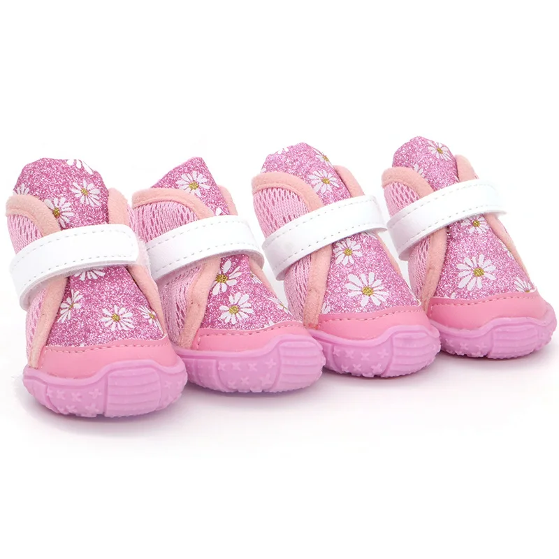 

Fashion Dog Shoes Breathable Fabric Non Slip Autumn Winter Warm High Quality Pet Shoeses Outdoor Walking Dogs Sneakers Boots
