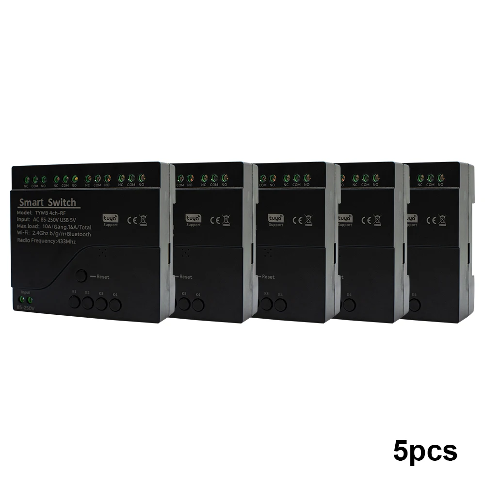 

1/2/5 шт. Tuya Wi-Fi переключатель модуль таймер AC 85-250 В 2200 Вт Smart Relay Голосовой контроллер Толчковый самоблокирующийся блокировочный Alexa