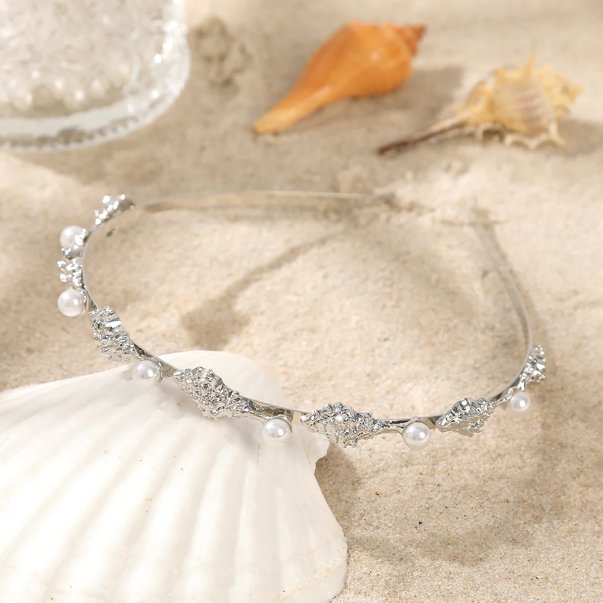 Star Bell Pearl Headbands Hair Hoop Women Luxury Elegant Hair Bands Fashion Korean Hair Accessories Headband Bezel Hair Hoops