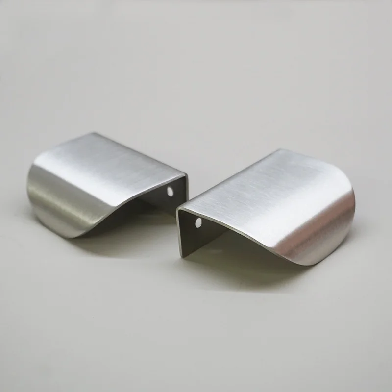 SS Cabinet Drawer Dresser Pulls Silver Furniture Knobs Stainless Kitchen Cupboard Wardrobe Door Pull Handles 1Pack