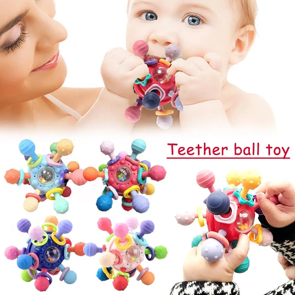 Silicone Baby Teething Toys Remote Control Chew Teether for Babies Baby Toys 0 12 Months Infant Sensory Development P3I1