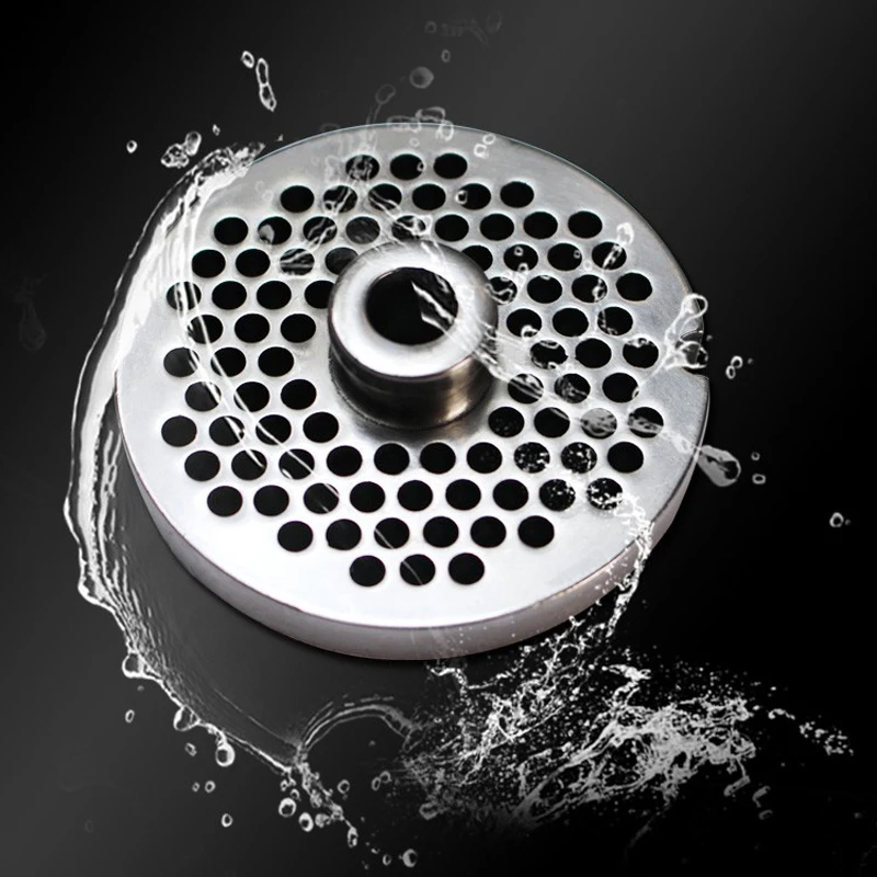 Meat grinder blade accessories universal 32 type blade head set round blade grate stainless steel orifice plate discharge plate 3