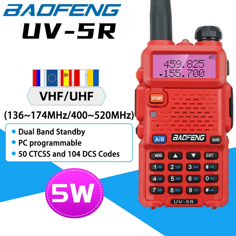 BAOFENG K63 6 W walkietalkie, draagbare tri-band amateurradio, UHF/VHF BAOFENG K63 6 W walkietalkie, draagbare tri-band amateurradio, UHF/VHF