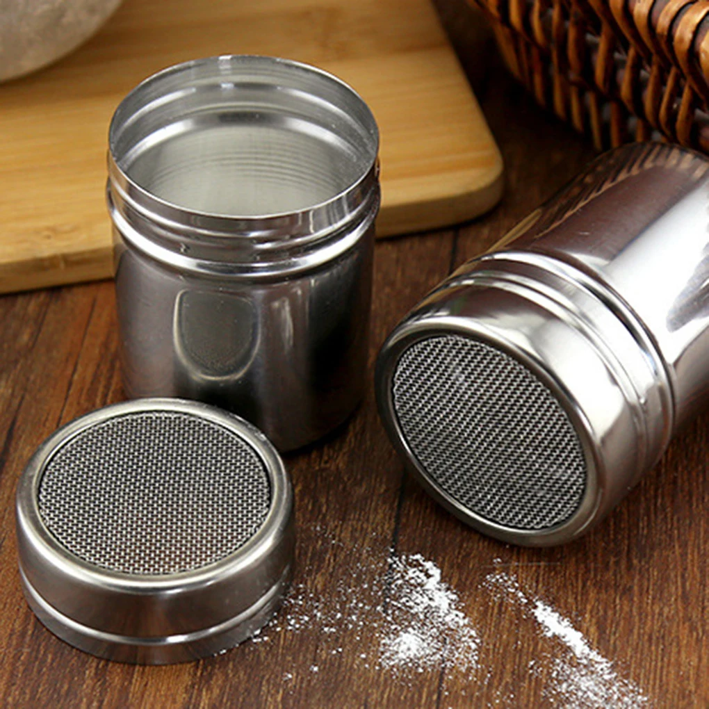 Dredgers Cooking Supplies Chocolate Powder Sprinkler Coffee Flour Dredgers Kitchenware Icing Salt Shaker 6.5x11.5cm