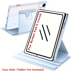 Enhanced Product Title:  
11 - Inch Black Swivel Case with Pen Slot - Lightweight & Scratch Resistant for Redmi Pad 2 (Ice Blue)