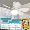 White/Multicolored 30W/40W Ceiling Fan Light with Remote Socket Light with Fan E26 Base in Ceiling Fan with 3 Speeds for Bedroom 3