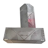 1pc Square Tube Rounded Corner Drawing Ruler Multifunctional Drawing Tool 45 Degree Angle Carpenter's Layout Gauge 1