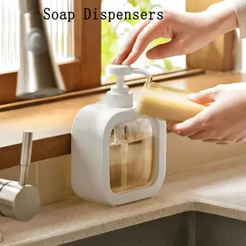 1/2pcs เครื่องจ่ายสบู่ห้องน้ําโลชั่นแชมพูเจลอาบน้ําแบบพกพา Travel Dispenser Travel ห้องครัวอุปกรณ์ห้องน้ํา 1