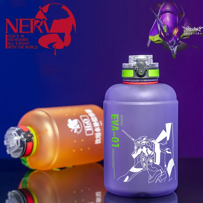Evangelion Water Bottle Evangelion Eva 01 Anime Anime Cup Evangelion 2200ml Eva01