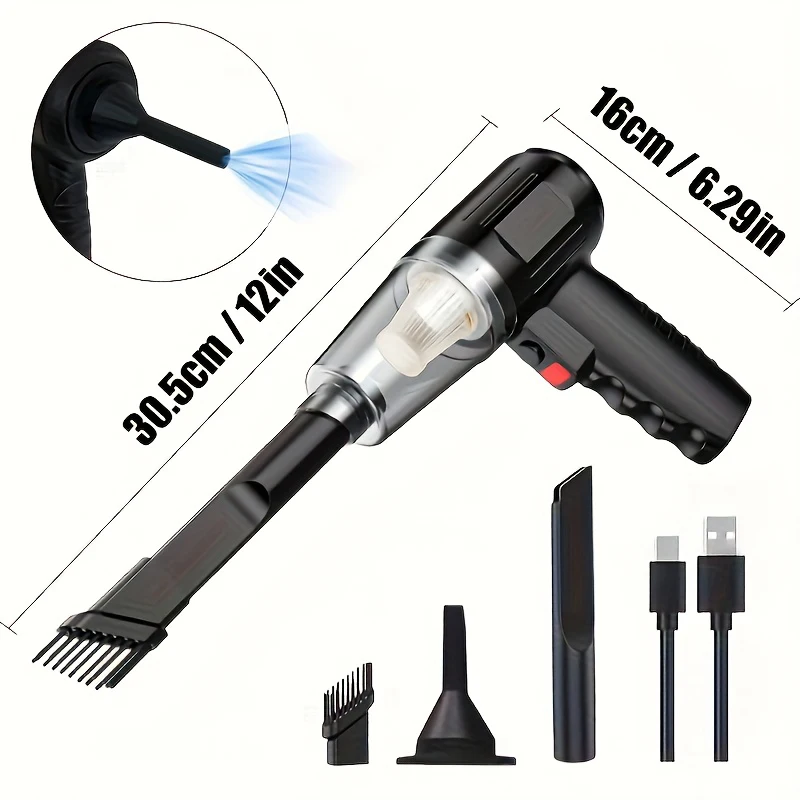 Xiaomi 9000pa 120w Wireless Mini Car Vacuum Cleaner High-power Car Home Dual-use Handheld Dust Blower Small Pet Hair Dryer New 5