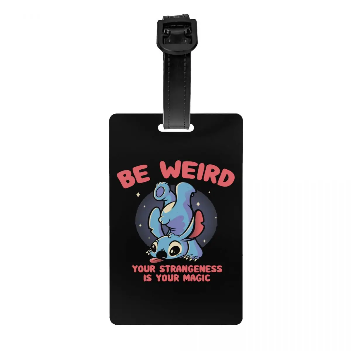

Be Weird Meme Stitch Luggage Tag Suitcase Baggage Privacy Cover ID Label