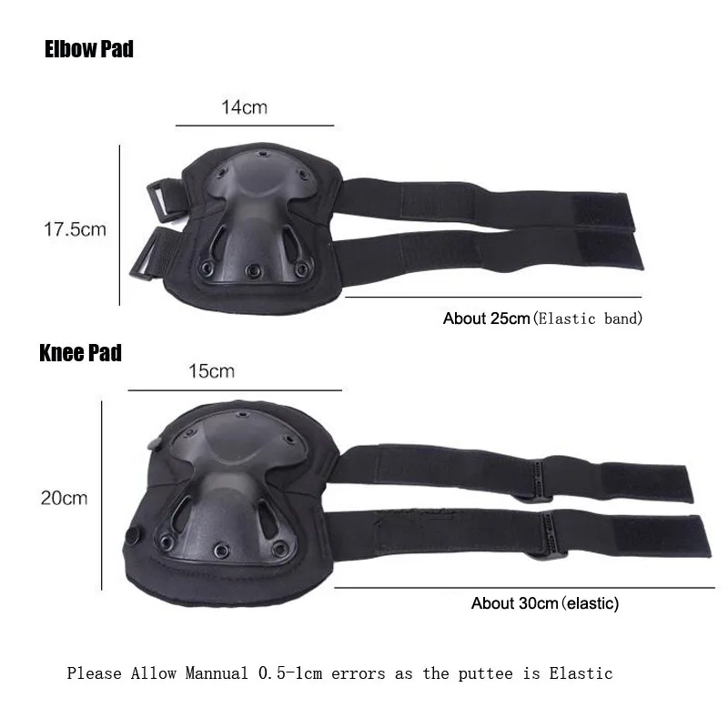 knee pads Tactical Knee Pad Elbow CS Military Protector Army Airsoft Outdoor Sport Hunting Kneepad Safety Knee Gear Protective Knees Pads