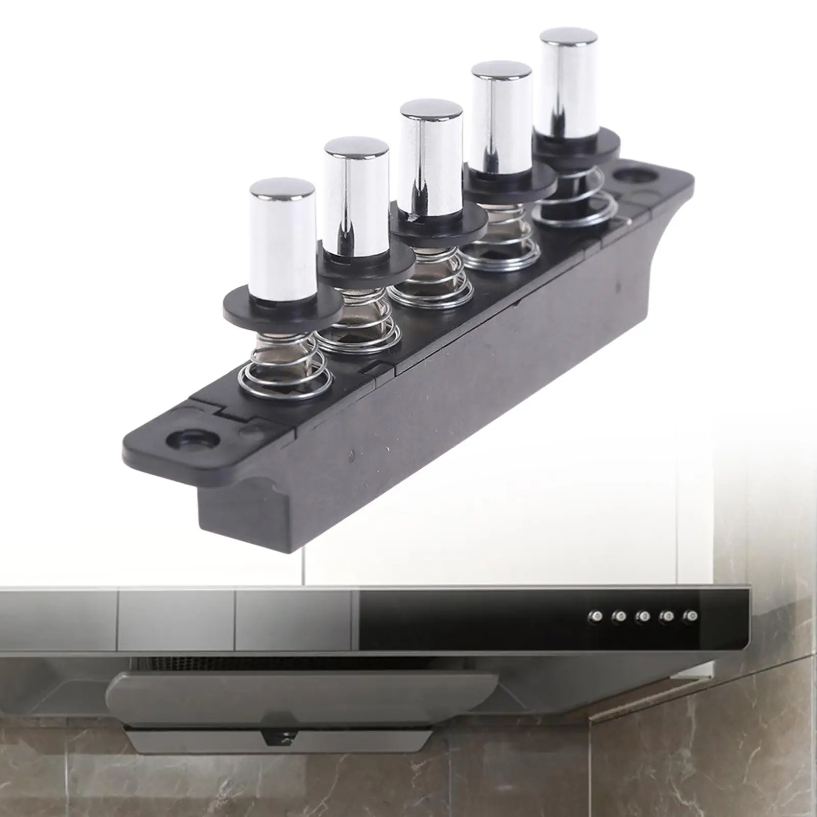 thumbnail image 2 of 5 Button Switch Replacement Part Kitchen Ventilation Repair Range Hood Control Panel Replacement - 5 Button Switch For Kitchen Range Hoods | Easy Installation 47cm Panel POPETPOP Range Hood Replacement Switch 5-button 2 of 12
