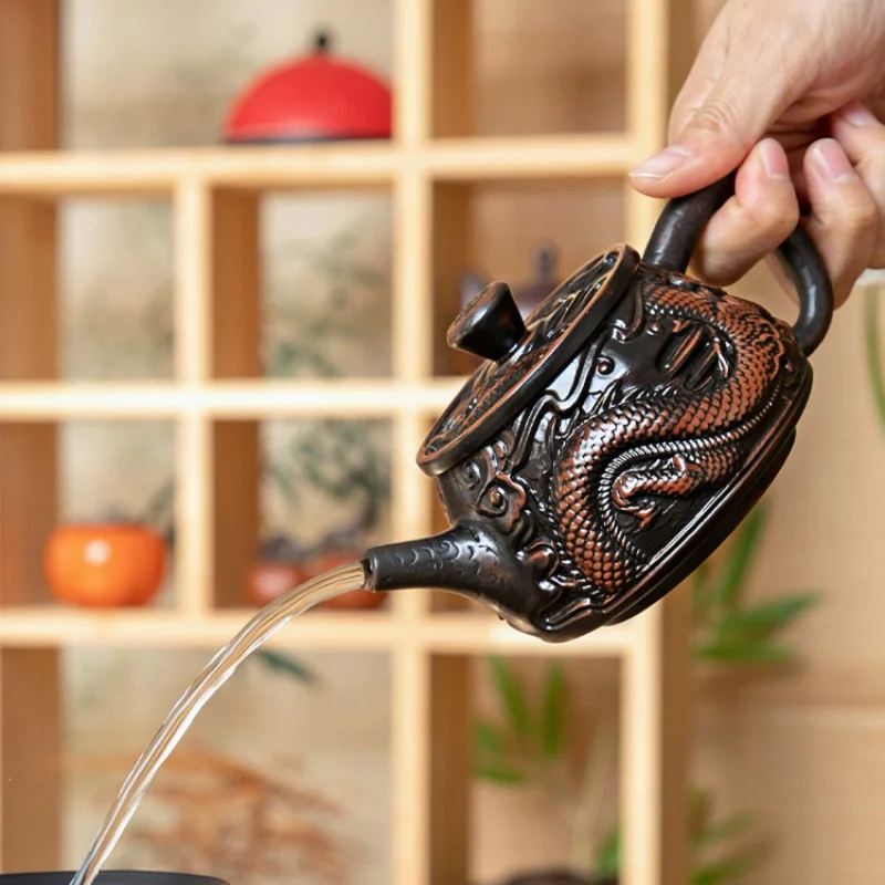 ノベルティジャグティーポットパープルサンドセラミックティーポット