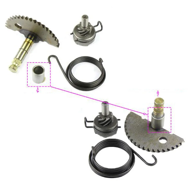 Kick Start Kit Complete Gear Shaft Spring Pinion For 50CC GY6 139QMB Scooter ATV