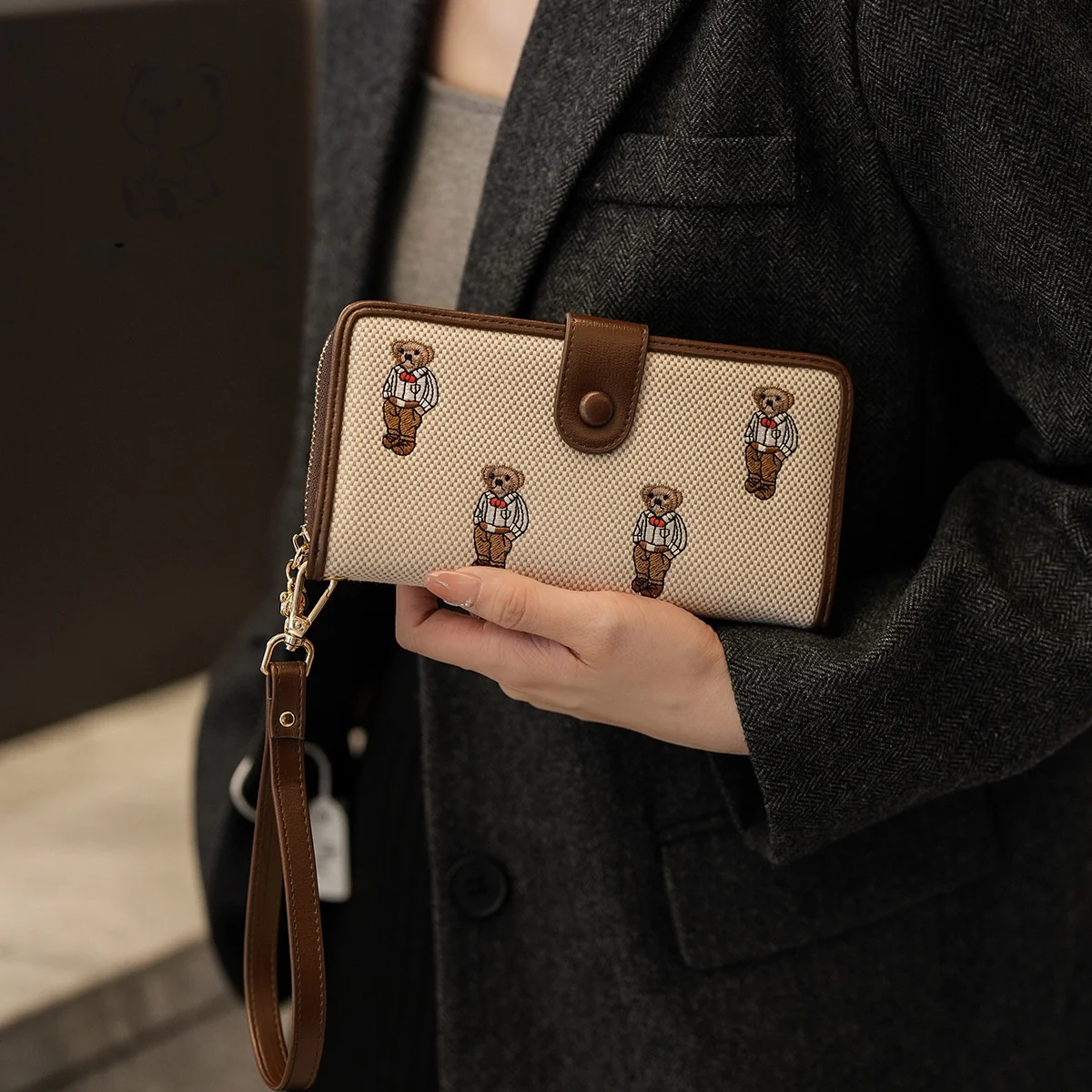 Long white shirt bear