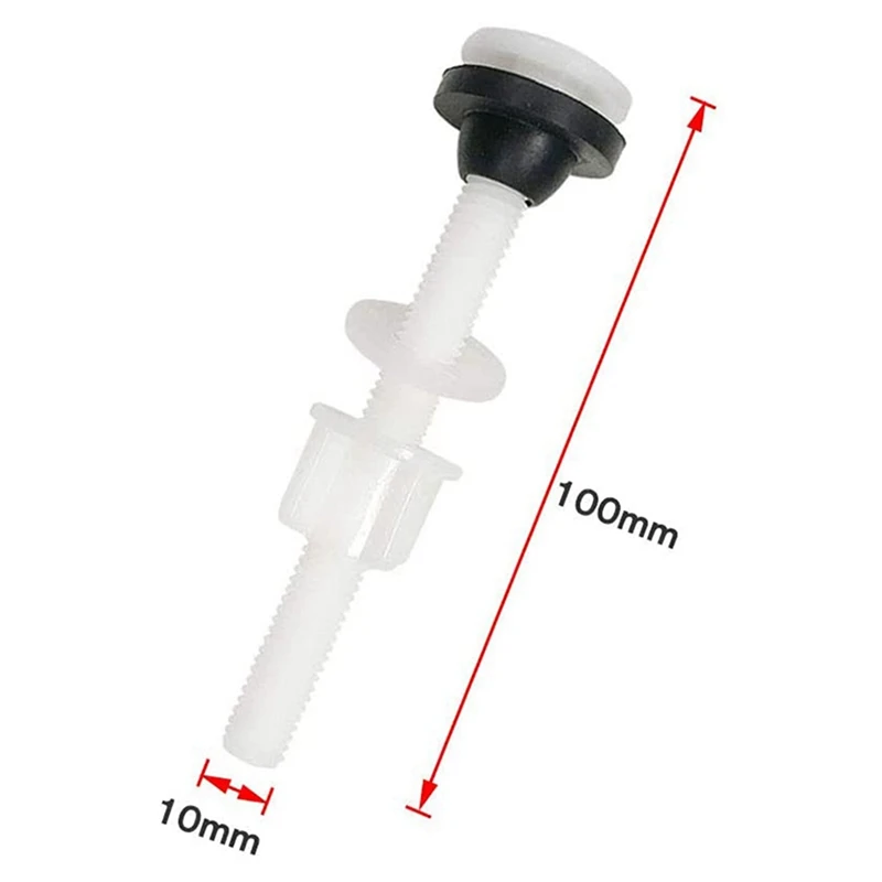 16 Pack Toilet Tank Plastic Bolts M10 Tank To Bowl Bathroom Toilet Repair Kits Screws And Seal Set Pan Head Bolts