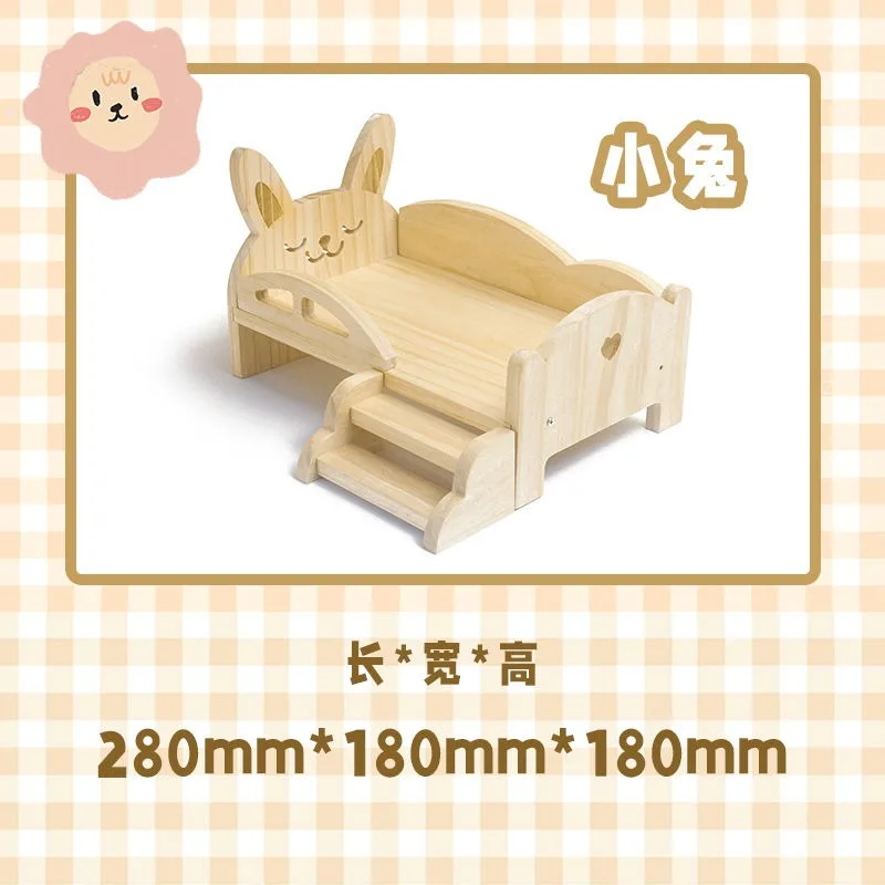Baby Doll Miniature Bed with Stairs Fashion Doll Play for 20cm 1/6 Doll Accessory Play House Furniture Set Dollhouse Decoration 5