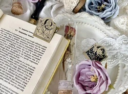 Vintage Lily TN Brass Paper Clips Journal Notebook Decoration Cute Shot Props Planner Stationary Reciepts Binder Clips