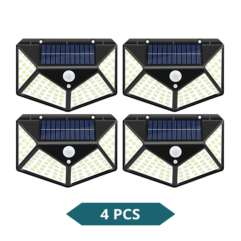 Solar-Powered Outdoor Motion Sensor LED Garden Lights - Waterproof Wall and Street Illumination