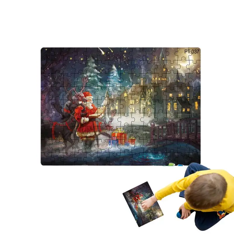 

Santa Claus Puzzle Christmas Santa Claus Puzzles Educational Game Christmas Puzzles For Boys And Girls Birthday Gift