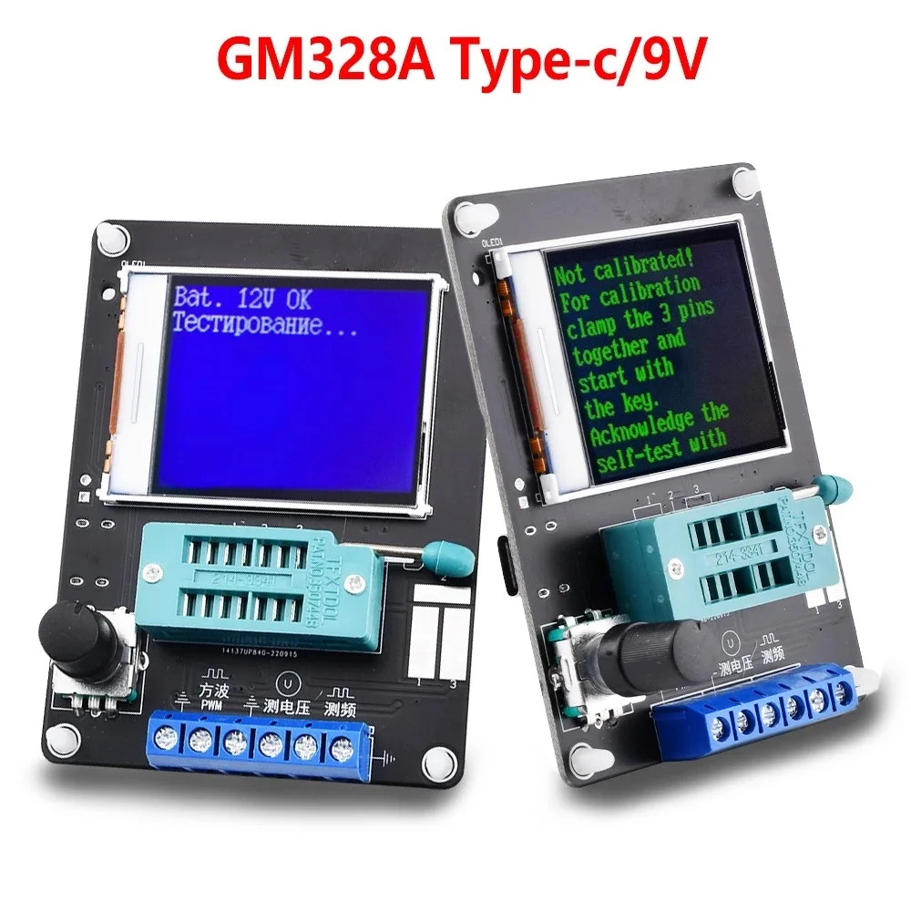 Gm328A Lcd Transistor Tester Diodo Capacità Tensione Misuratore Di Frequenza Pwm Onda Quadrata Generatore Di Segnale Condensatore Tester Di Perdite