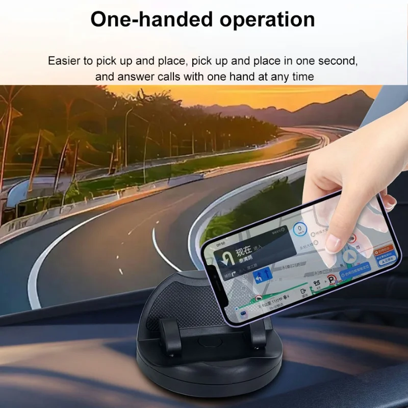 360-Degree Rotation Car Phone Holder Dashboard Head-Up Phone Mount Stable Universal Auto Stand luminous Number Plate