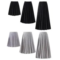 2023 Fashion New Pleated Skirts Women S-5XL Vintage Young basic Leisure Korean All-match Autumn High Waist Female Faldas College 2