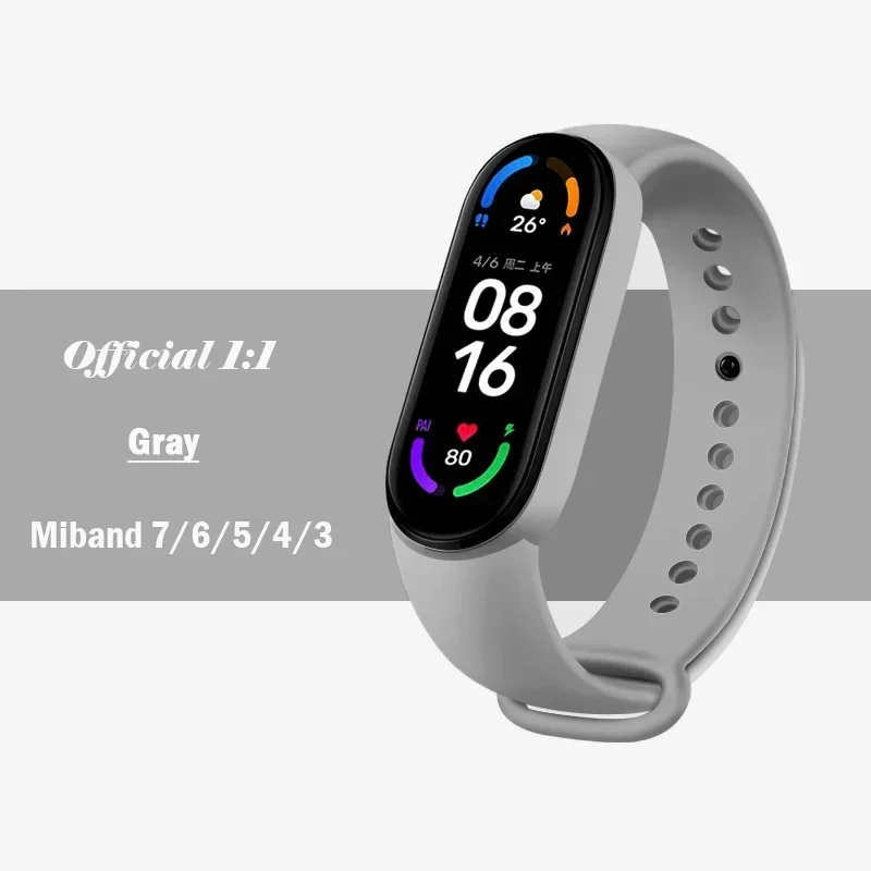 Premium Silicone Sport Strap for Mi Band Bracelet Watch