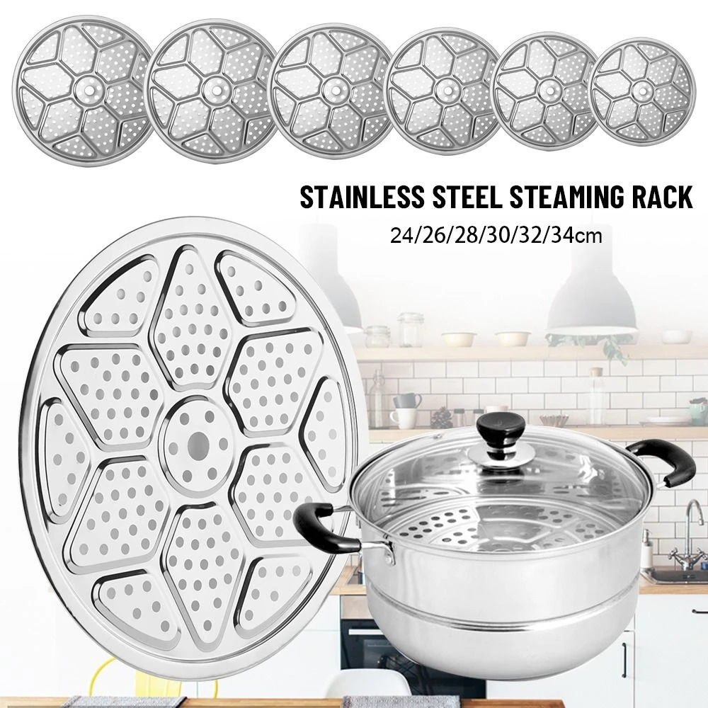 Durable Round Stainless Steel Steamer Shelf Pressure Cooker Dumpling
