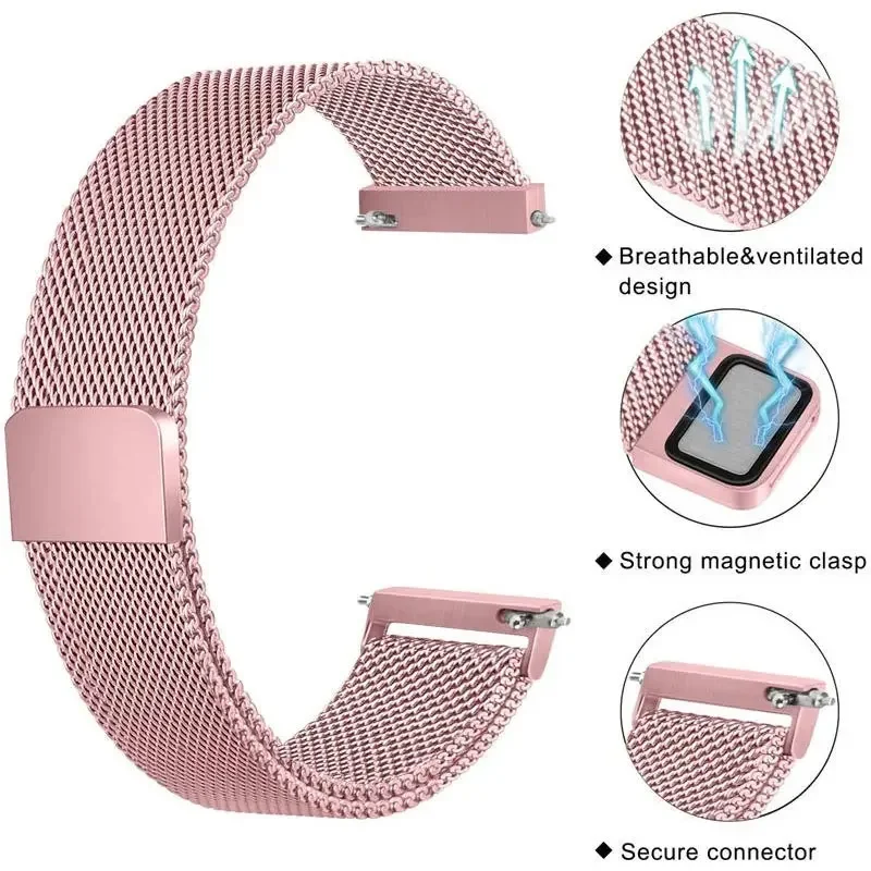 Elegant Milanese Mesh Bracelet - 20mm/22mm Premium Metal Watch Strap