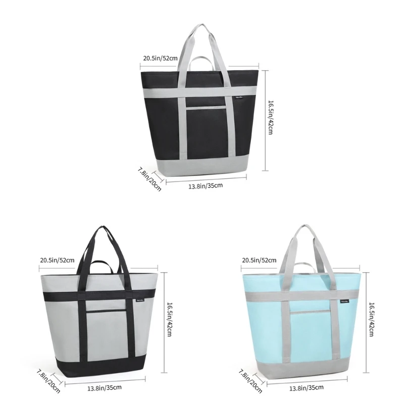 Soft Insulated Bag Large Capacity Cooling Handbag Convenient and Stylish Insulation Shoulder Bag for Outdoor Activities