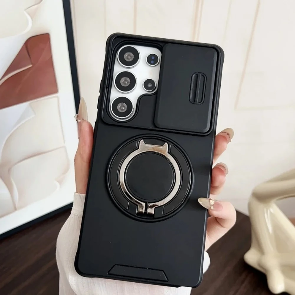 Military Armor Magnetic Camera Protection Case with Slide Cover