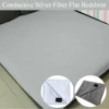 1PC Conductive Silver Fiber Flat Bedsheet with Earthing Cord Antistatic Health Protection Sheet Grounded Improvement Sleep 시트 3