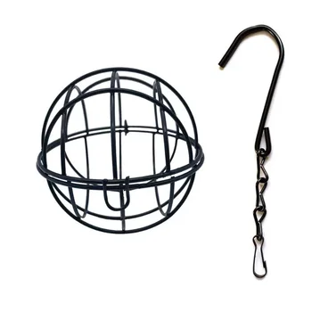 Metal Suet Ball Bird Feeder with Hanging Chain Squirrel Proof Outdoor Garden Birds Hummingbird Feeders Ball Shape Grass Feeder - Image 6