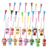 night sports super bright LED golf tee Golf Rubber Band Glitter Tee with cartoon pattern with handmade rope to prevent loss of 1