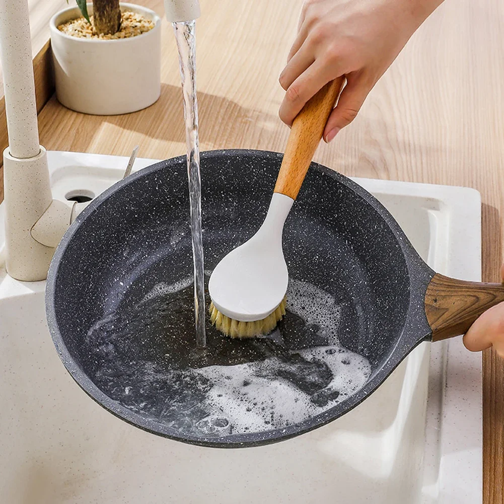~1pc 1Kitchen 1Cleaning 1Pot Brush Non-Stick Oil Long-handled Hanging Pot Cleaning Brush Kitchen Cleaning Tools