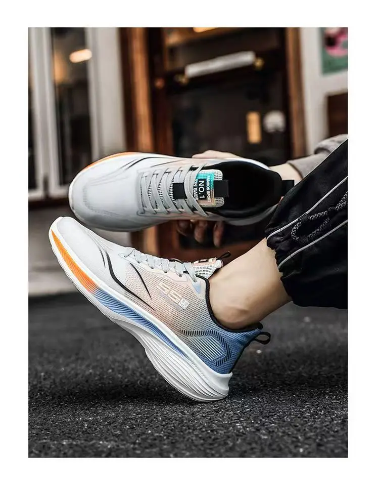 Men’s breathable mesh casual running shoes for summer sports and daily wear
