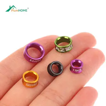 10Pcs Aluminum Parrot Leg Rings Pigeon Foot Rings Bird Parrot Feeding Identification Outdoor Flying Training Tools Bird Supplies