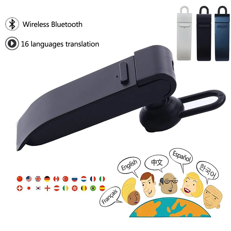 Translator Earphones Translation Headphone 25 Languages Smart Voice Translator Wireless Bluetooth