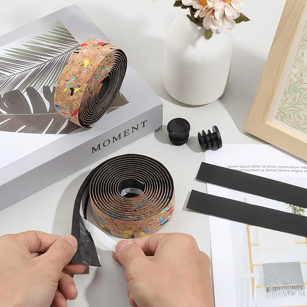 Description Picture 2 of itemSEER Cork Road Bike Handlebar Tape EVA Bike Bar Tape Extra Thick Soft & Non-Slip Comfortable Bike Grip Tape for Handlebars