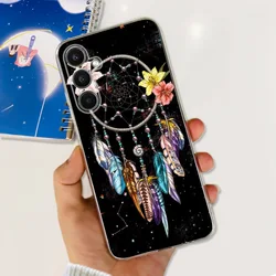 Stylish Cat Painted Silicone TPU Phone Case - Samsung A54 (Sakura Pink)