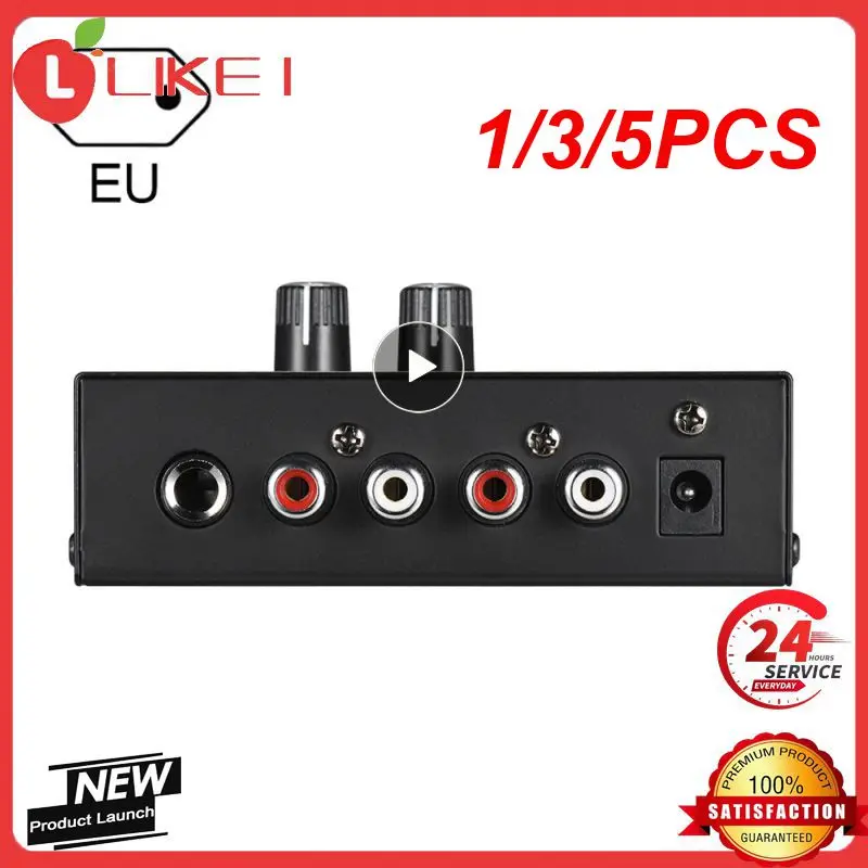 

1/3/5PCS Ultra-Compact Phono Preamp Preamplifier With Rca 1/4Inch Trs Interfaces Preamplificador Phono Preamp PP400