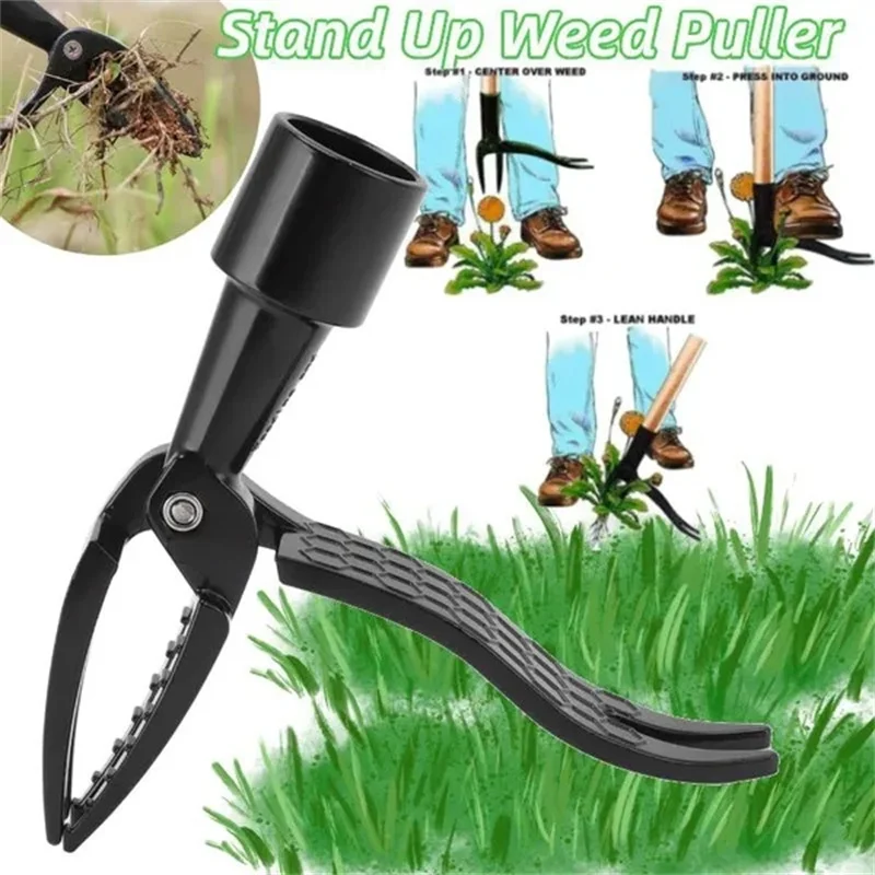 Stand Up Weed Puller Tool Weeding Head Replacement Manual Weed Remover Aluminum Claw Weeder Root Remover Hand Tool For Outdoor 2